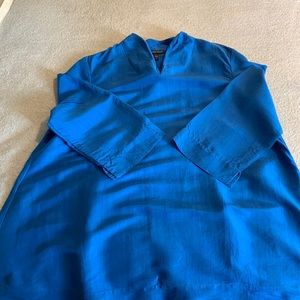 Eileen Fisher Cobalt Blue Tunic, Size L